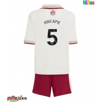 Camiseta Arsenal Piero Hincapie #5 Tercera Equipación para niños 2025-26 manga corta (+ pantalones cortos)